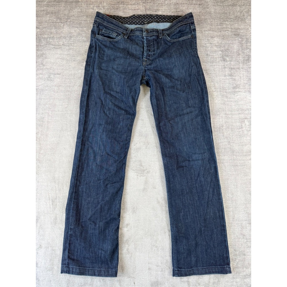 7 For All Mankind Jeans Mens 32 Dark Blue Standard Straight Leg Denim Designer